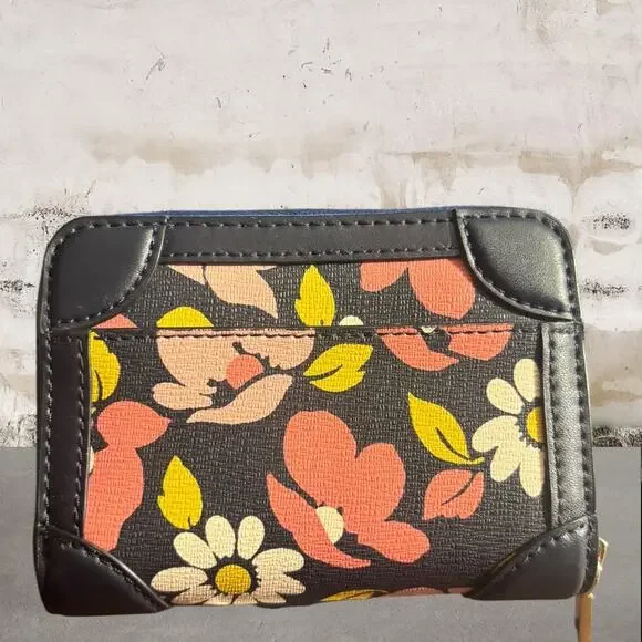 Kate Spade NWOT Traveler Small Zip Wallet Blue Multi - Picture 4 of 7